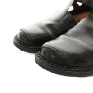trippen Walker Tストラップレザーシューズ 38 ブラック