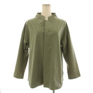 デサント DESCENTE パッカブルタフタジャケット ノーカラージャケット アウター M カーキ PL11FD165