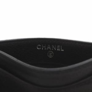 CHANEL マトラッセキャビアスキン ココマーク カードケース ブラック