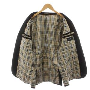 BURBERRY BLACK LABEL テーラードジャケット ブレザー 上着 LL 茶 ブラウン BME62-509-58 /RR