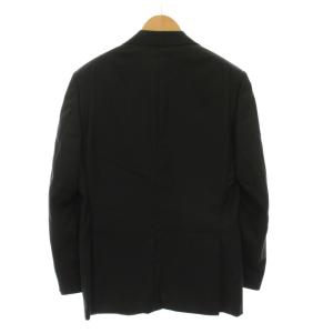 CORNELIANI シングルスーツ セットアップ 上下 テーラードジャケット パンツ ウール 46 黒 ブラック /YM