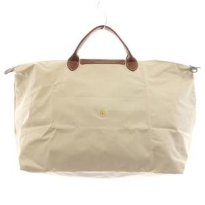 Longchamp ル プリアージュ オリジナル L トラベルバッグ トートバッグ ハンドバッグ ナイロン レザー ライトベージュ