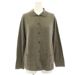 ニットカーディガン ウール 長袖 F グレー 589-7264001 /HN