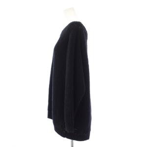 MUSE de Deuxieme Classe Lily Linen アゼ プルオーバー ニット セーター 長袖 シルク リネン混 紺 ネイビー 22080500404010