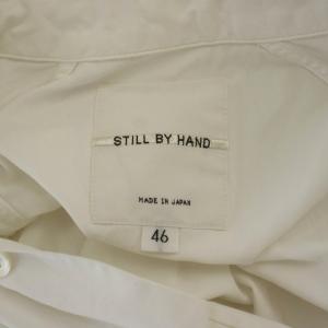 STILL BY HAND シャツ 46 白 ホワイト 長袖 ボタンダウンカラー フラップポケット /LP