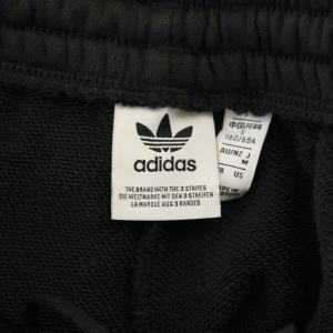 adidas Originals トラックパンツ M 黒 ブラック 白 ホワイト ワイドレッグ 長ズボン /LP