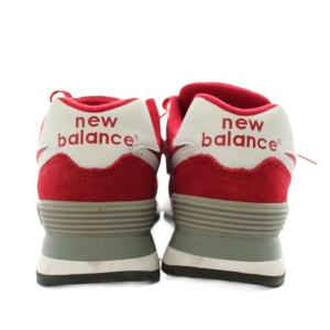 New Balance WL574SRG スニーカー 24.0cm レッド ホワイト