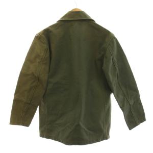 Goodenough Pコート ピーコート アウター コットン L カーキ 無地 ダブルブレスト 長袖 /YM