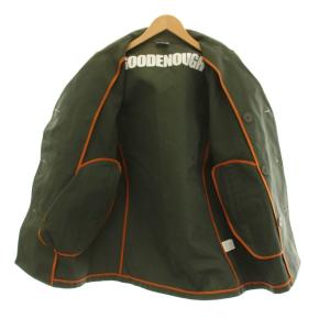 Goodenough Pコート ピーコート アウター コットン L カーキ 無地 ダブルブレスト 長袖 /YM