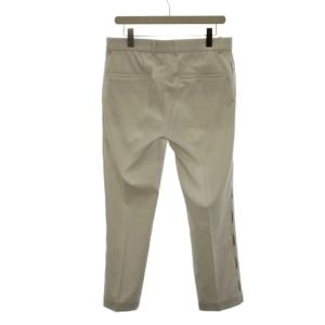 J.LINDEBERG パンツ スラックス 31/34 白 ホワイト 長ズボン サイドラインロゴプリント /LP