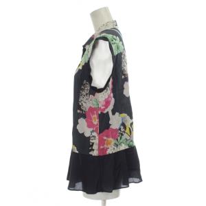 Paul Smith BLACK シャツ ブラウス 42 マルチカラー ノースリーブ 花柄 /GP