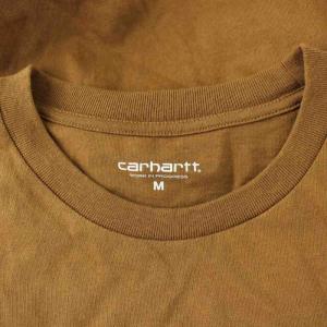 Carhartt Tシャツ M 茶 ブラウン ロゴ 半袖 /GP