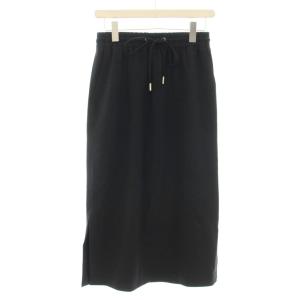SETTLE LT DRAWSTRING SK タイトスカート ロング ナイロン スカート S 黒 ブラック