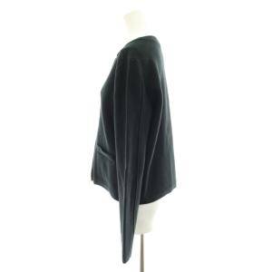 theory luxe 24AW BOLTON JULIA カーディガン コットン カシミヤ混 40 黒 ブラック 4303725