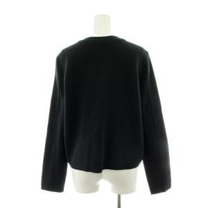 theory luxe 24AW BOLTON JULIA カーディガン コットン カシミヤ混 40 黒 ブラック 4303725