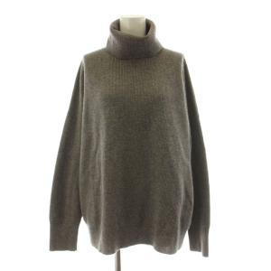 CASHMERE HUNA ニット セーター 長袖 タートルネック カシミヤ 38 グレー 03-8401701