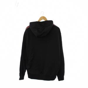 A/X ARMANI EXCHANGE パーカー 上着 M 黒 グラフィックプリント 長袖 サイドライン /RK