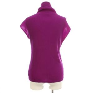 PLEATS PLEASE ISSEY MIYAKE イッセイミヤケ ノースリーブ カットソー ハイネック 3 紫 パープル PP33-FK804 /G