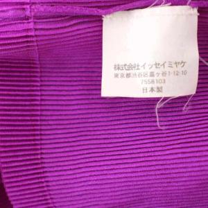 PLEATS PLEASE ISSEY MIYAKE イッセイミヤケ ノースリーブ カットソー ハイネック 3 紫 パープル PP33-FK804 /G
