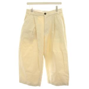 ピーチドコットンツイルクリーム PEACHED COTTON TWILL CREAM チノパン ワイドパンツ