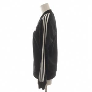 adidas セットアップ ジャージ トラックジャケット イージーパンツ ウエストゴム M 黒 ブラック /RR