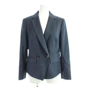 Brooks Brothers スーツ ジャケット スカート ウール IT36 紺 ネイビー 長袖 ひざ丈 ダブルブレスト /AP