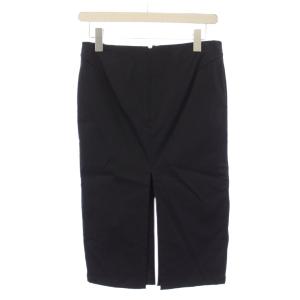 GUCCI タイトスカート ひざ丈 スリット 40 黒 205-1268-4851 /BM