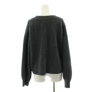 EVERYDAY I LIKE 22AW Cropped V/N カーディガン ウール カシミヤ混 グレー 22080500813030