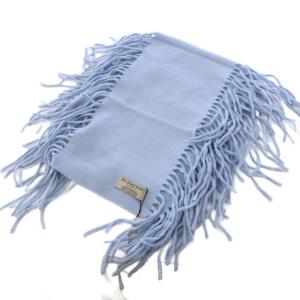 BURBERRY LONDON マフラー ストール カシミヤ 水色 /BM
