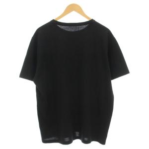 PRADA SPORT Tシャツ ポケット 半袖 鹿の子 カットソー XXL 黒 ブラック /G