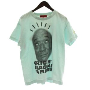 Tシャツ 38 水色 半袖 プリント クルーネック /JP