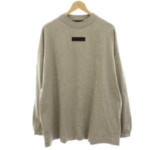 FEAR OF GOD スウェットシャツ Tシャツ カットソー ロゴ 長袖 S グレー /HN