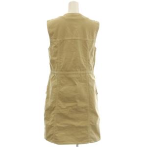 SEE BY CHLOE ノースリーブ ワンピース ひざ丈 34 ベージュ 116322K34 /G