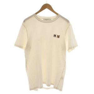 ダブルフォックスヘッドロゴTシャツ カットソー 半袖 M 白 ホワイト /RR