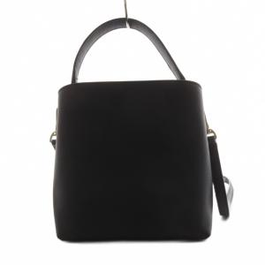 agnes b. ショルダーバッグ ハンドバッグ 2way レザー 黒 ブラック /AN24