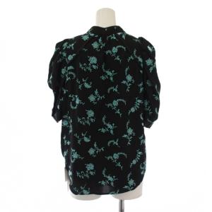 Lily Brown LilyBrown 24SS チャイナディテール刺繍ブラウス シャツ 半袖 F 黒 LWFB241132 /BM