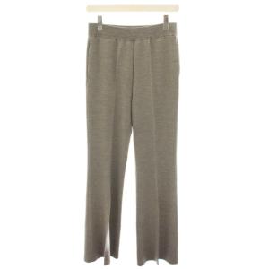 リファインド refined パンツ ニットパンツ フレアパンツ イージーパンツ ウエストゴム 38 グレー