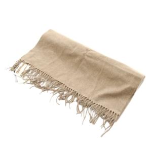 Johnstons of Elgin ジョンストンズ オブ エルガン マフラー フリンジ カシミヤ FREE ベージュ 1736-343-3194