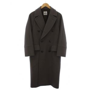 BY HAMILTON WOOL MIX ロングPコート ピーコート ウール S グレー 1625-144-4725