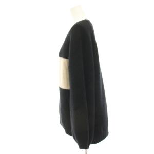 MAX MARA WEEKEND LINE ニット セーター 長袖 クルーネック ウール M 黒 ブラック 536626530700 /HN