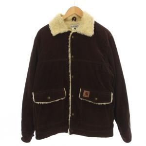 コーデュロイジャケット ファー L 茶 05023-0668 /BM