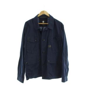 Field Indoor Jacket シャツ XL 紺 長袖 フラップポケット D17002-C282-082