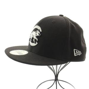 59FIFTY シカゴ カブス キャップ 野球帽 帽子 ウール 59.6cm 黒 ブラック /KU