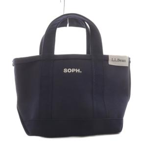soph トートバッグ ハンドバッグ ロゴ 刺繍 紺 ネイビー /AN20