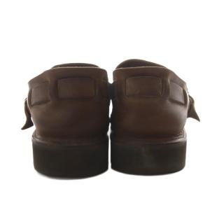 AURORA SHOES モカシン レザーシューズ 8 茶 ブラウン /AN59