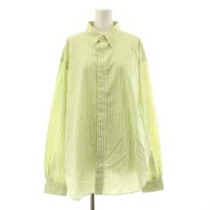 23SS DADDY SHIRTS ダディシャツ ボタンダウンシャツ 長袖 オーバーサイズ ストライプ柄
