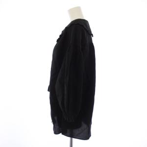 Shinzone 25SS COTTON FRILLED BLOUSE FO ブラック 25MMSBL13