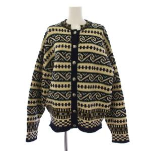 24AW FAIR ISLE KNIT CARDIGAN ウール FO マルチカラー