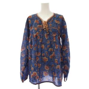 23SS HOLI BLOUSE シャツ ブラウス 長袖 花柄 FO 青 23MMSBL05 /BM