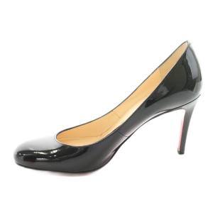 Christian Louboutin MISS GENA 85 パンプス パテントレザー 35 黒 ブラック 3080288 /KU